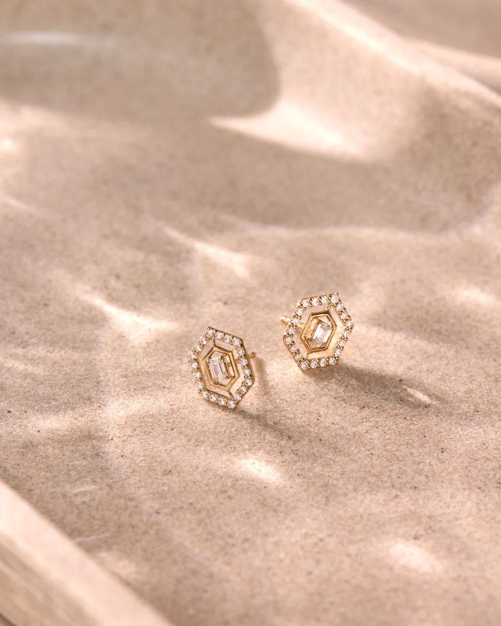 Radiant Halo Diamond Earrings - Image 6