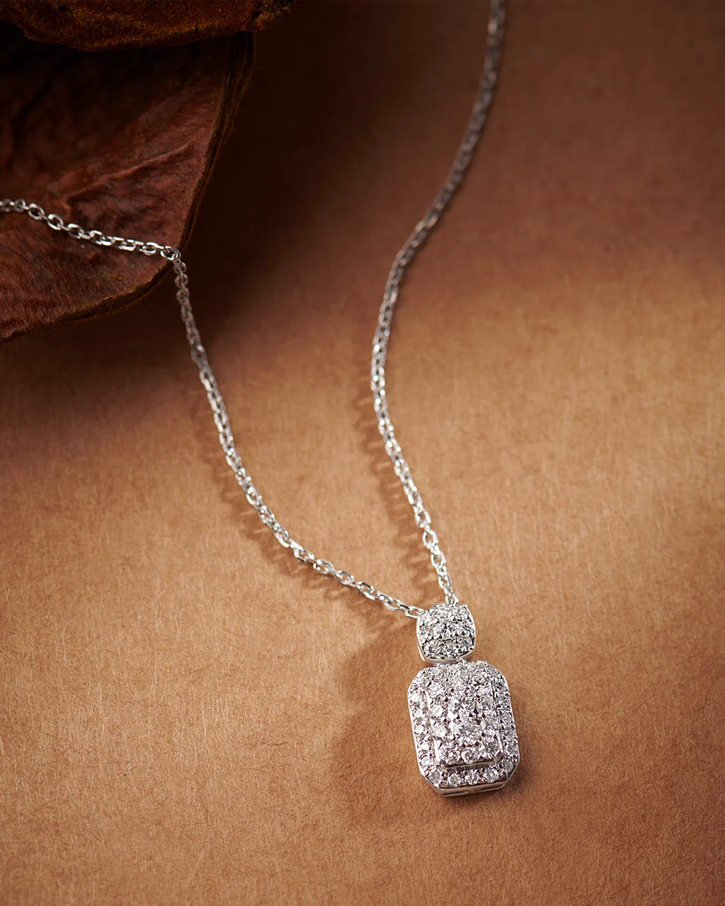 Rectangular Drop Necklace - Image 5