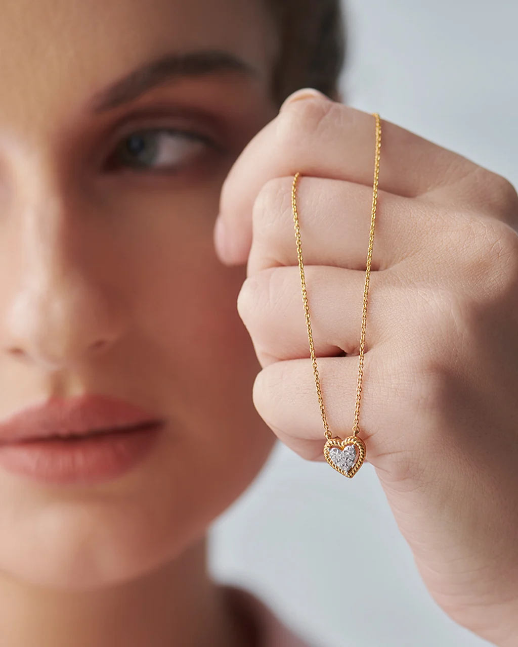 Rope Heart Diamond Necklace - Image 2