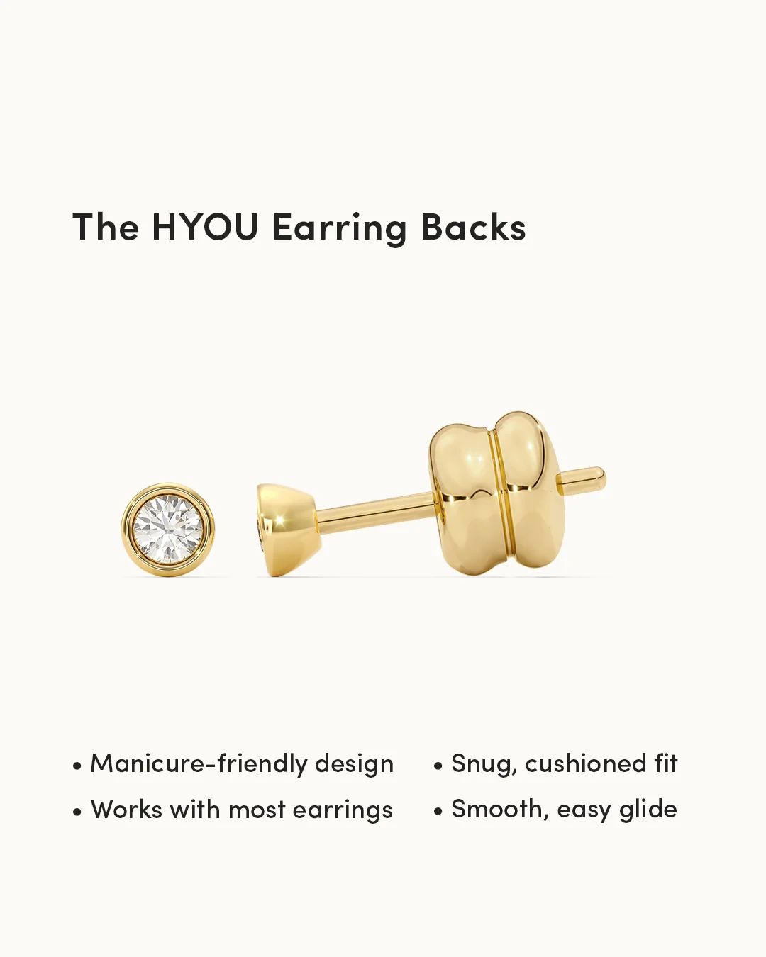 Round Cluster Small Diamond Earrings - Image 3