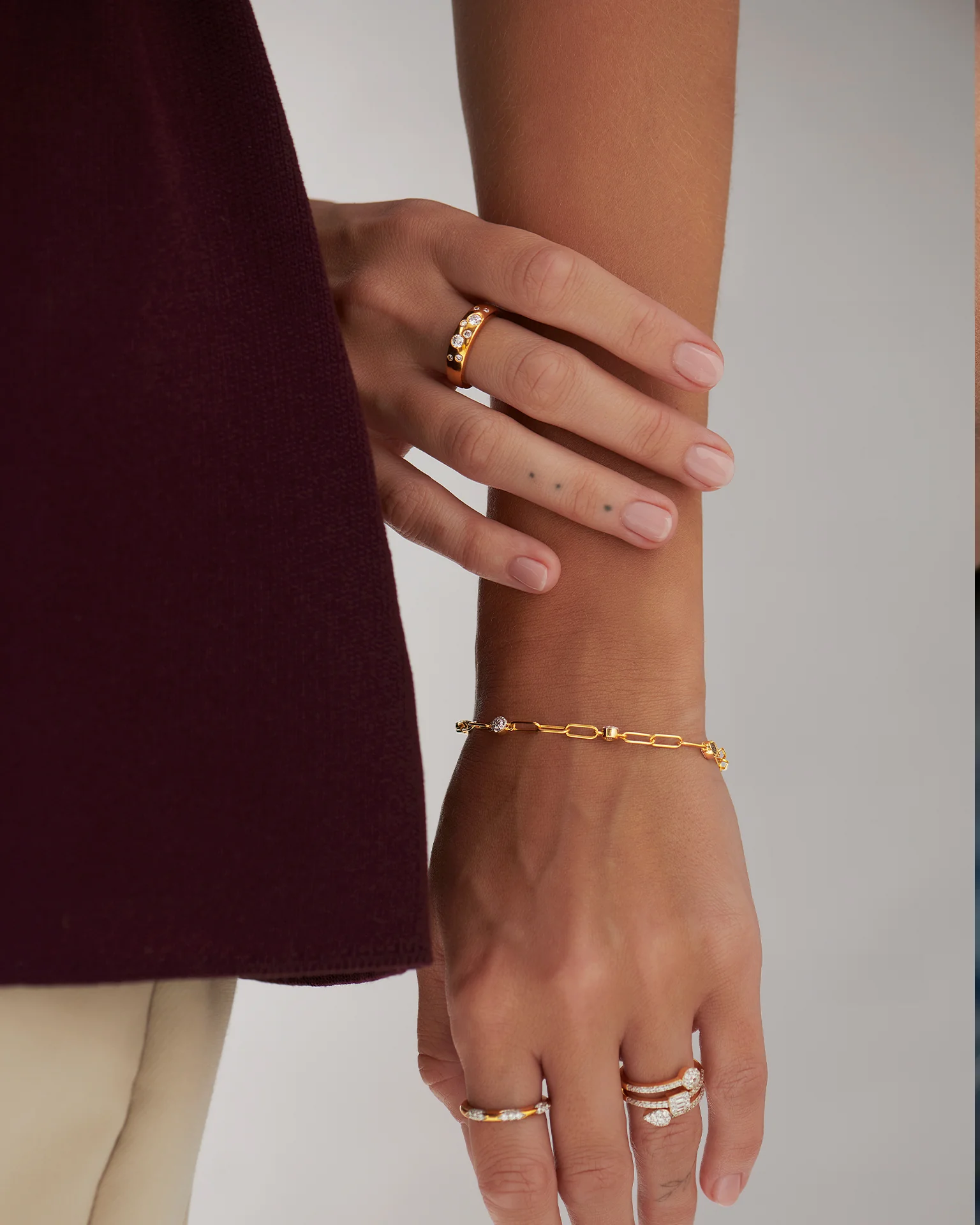 Scatter Wide Diamond Band - Image 2
