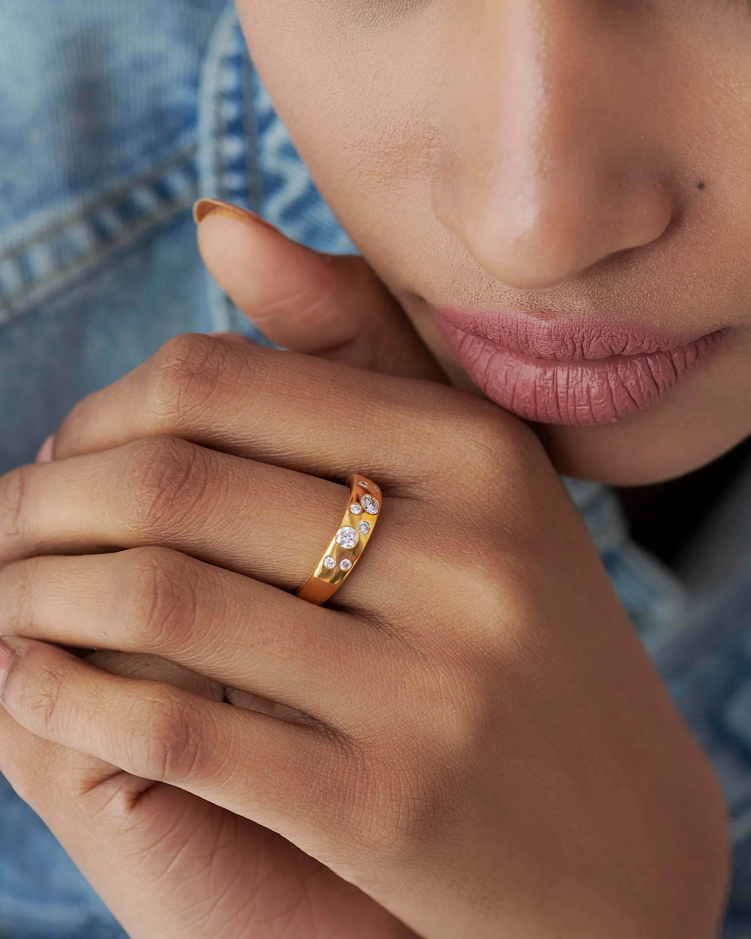 Scatter Wide Diamond Band - Image 4