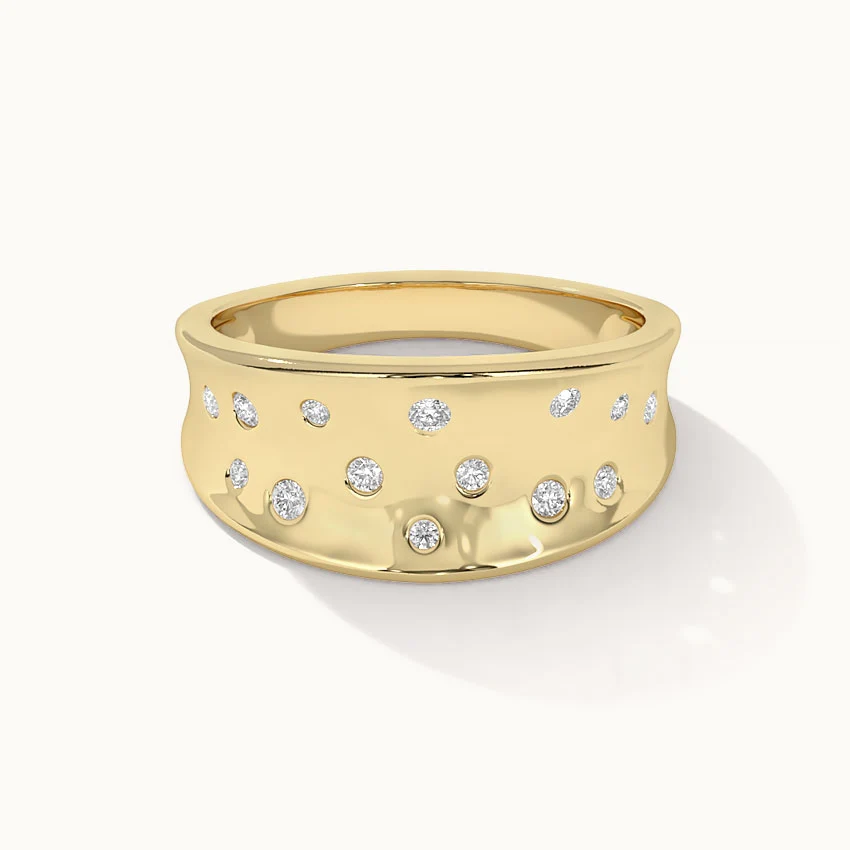 Scattered Wide Diamond Band - Image 3