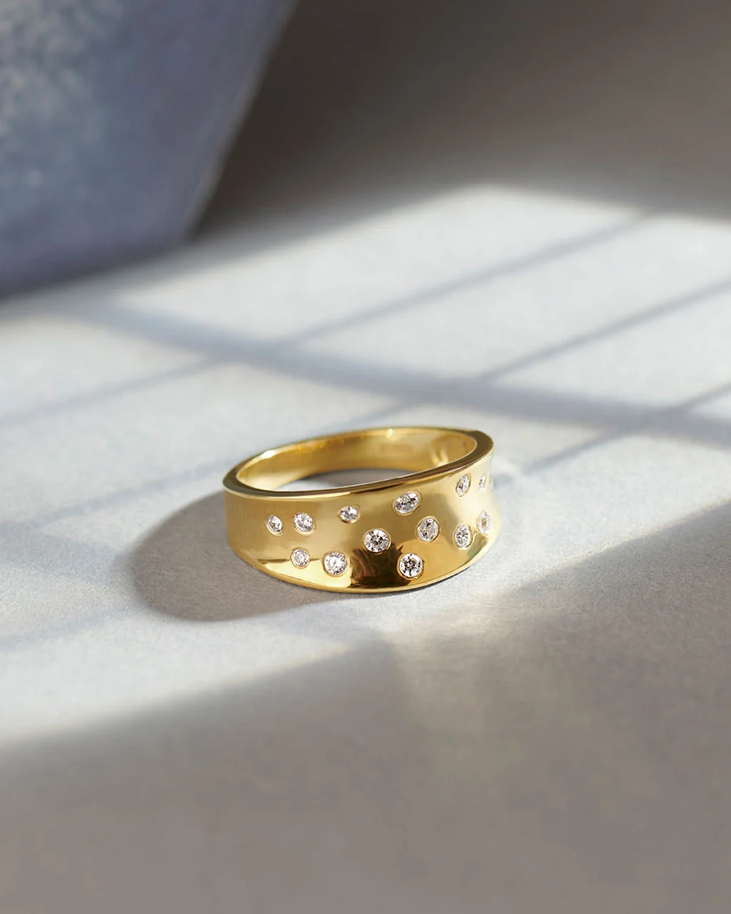 Scattered Wide Diamond Band - Image 5