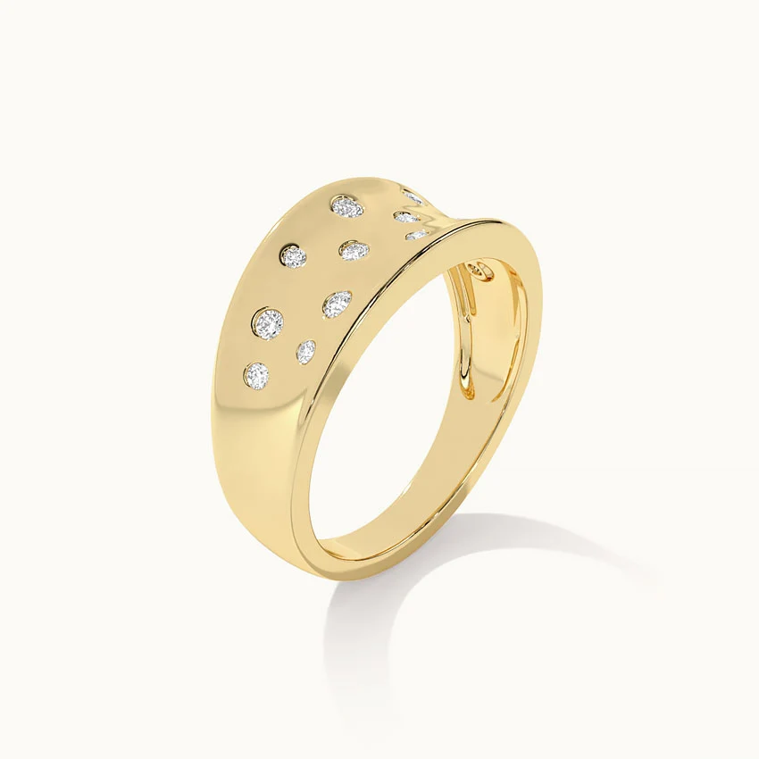 Scattered Wide Diamond Band - Image 7