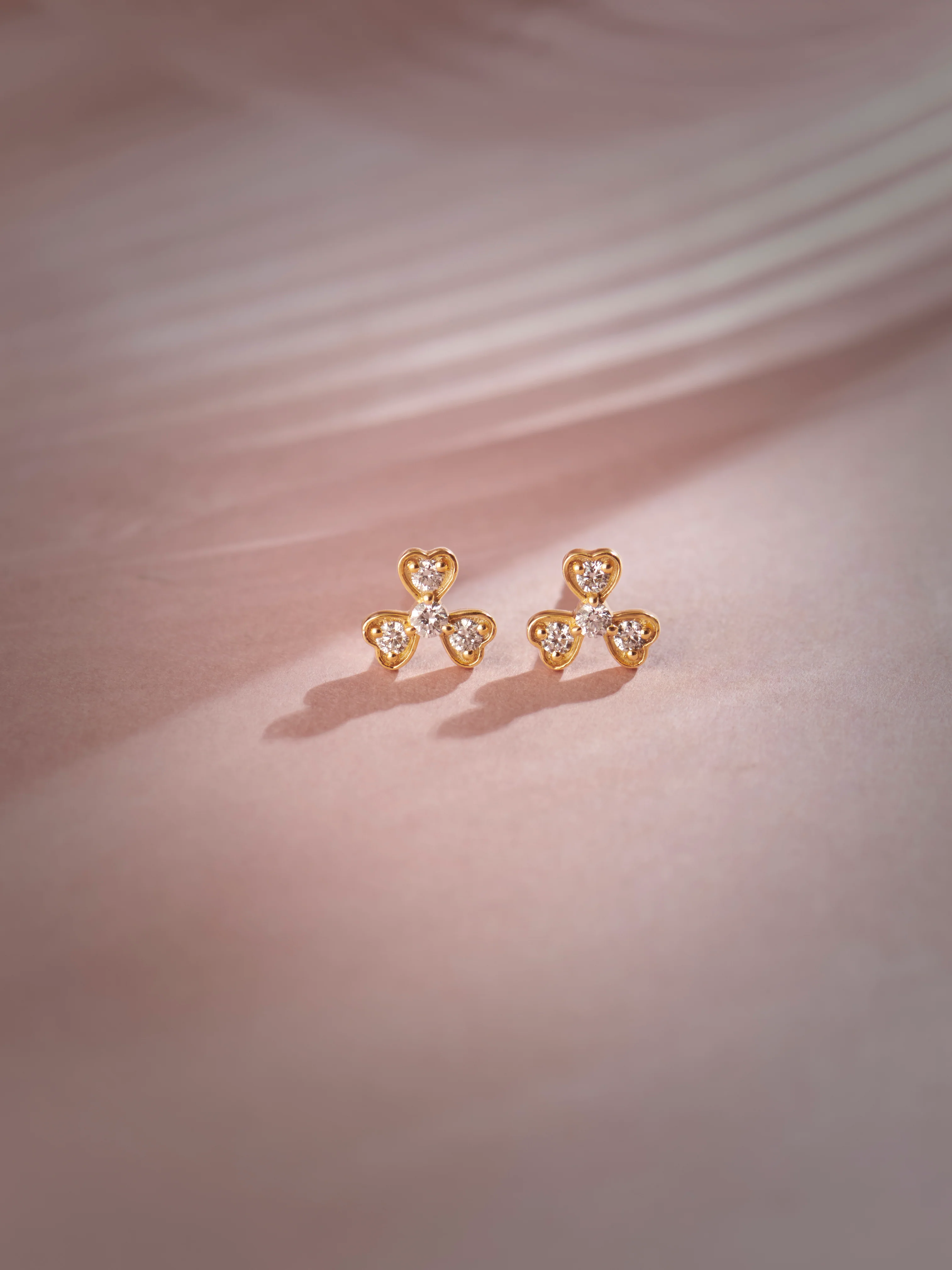 Shamrock Diamond Earrings - Image 5