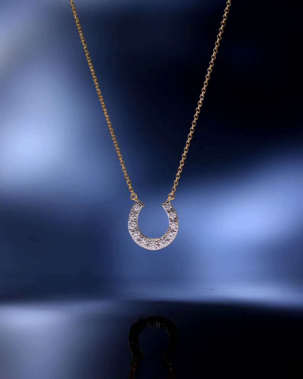 Shimmering Horseshoe Diamond Necklace - Image 6