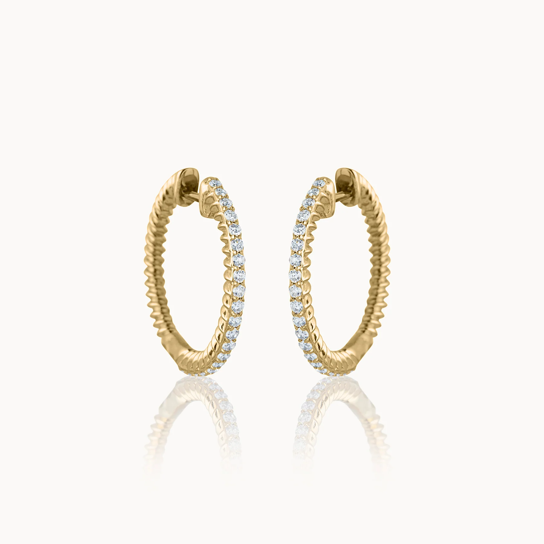 Shine Line Diamond Earrings - Image 3