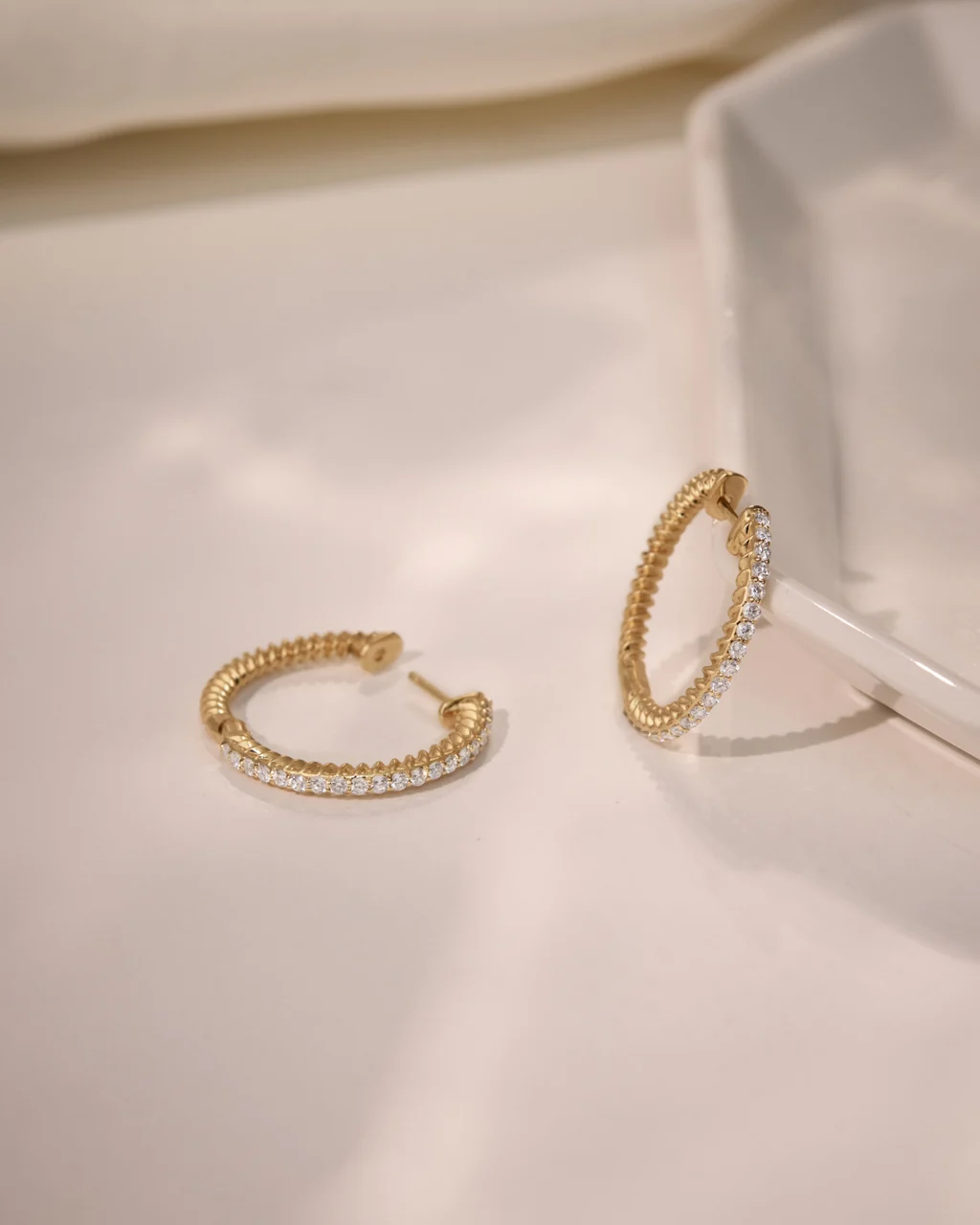 Shine Line Diamond Earrings - Image 6