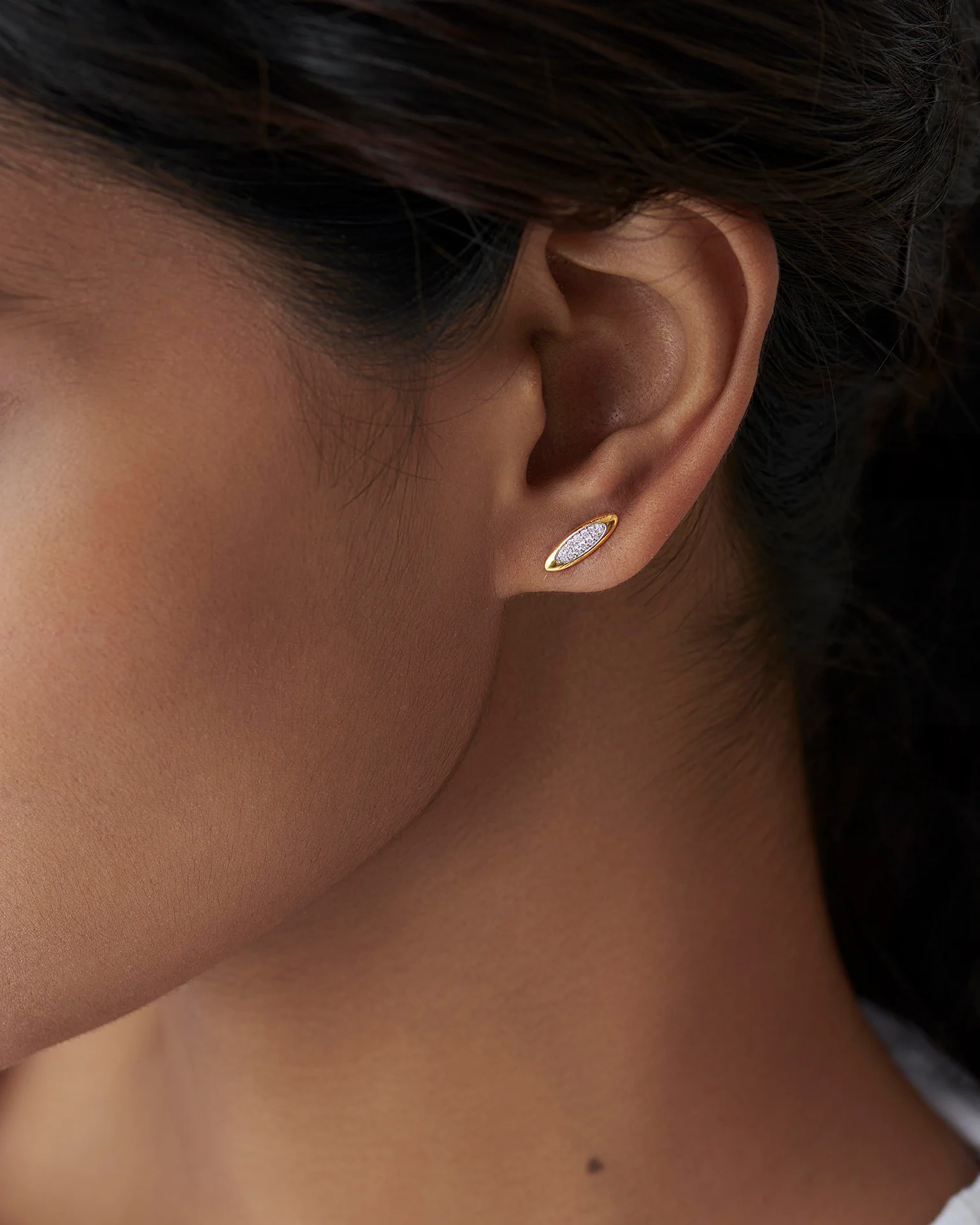 Sleek Oval Studs - Image 2