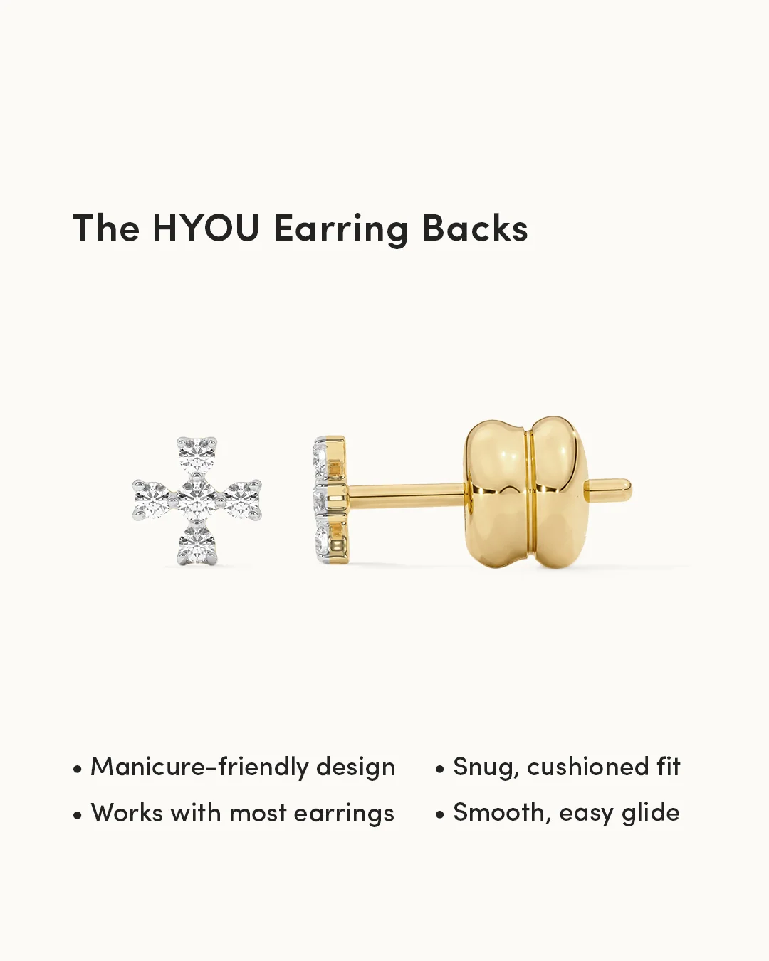 Small Petal Diamond Earrings - Image 3