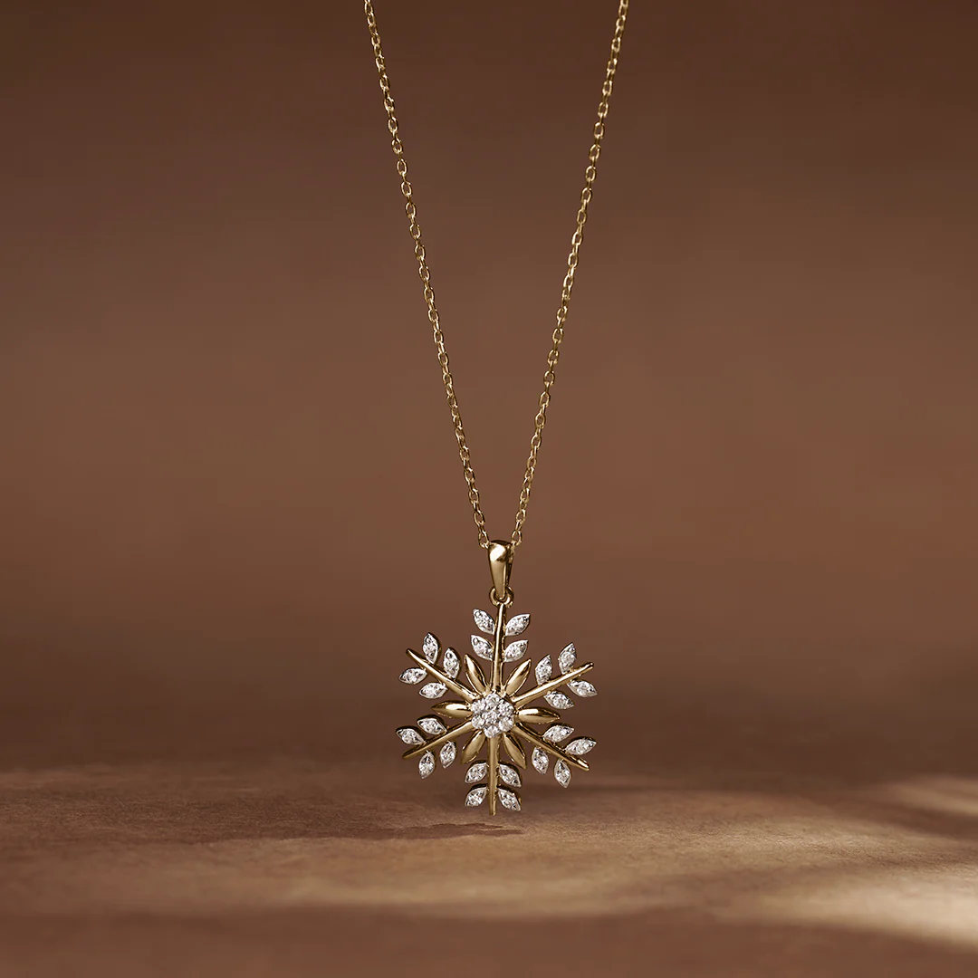 Snowflake Glow Diamond Necklace