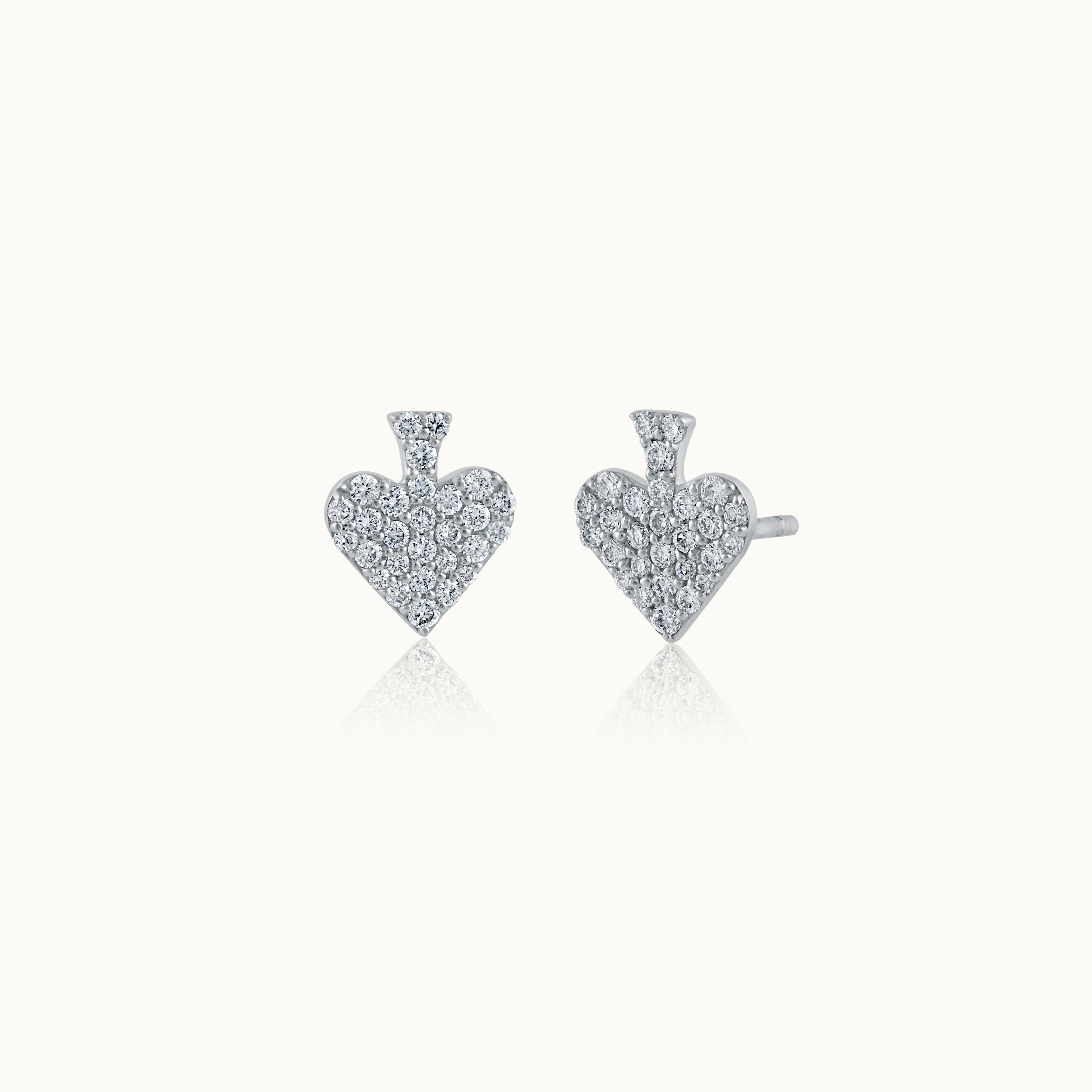 Spade Diamond Earrings - Image 3