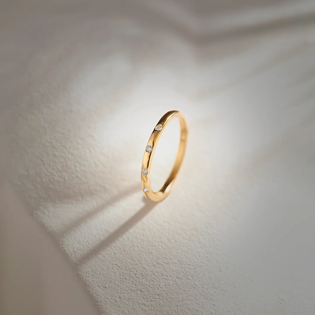 Stackable Station Diamond Band