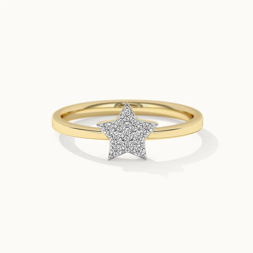 Star Pave Diamond Ring - Image 3