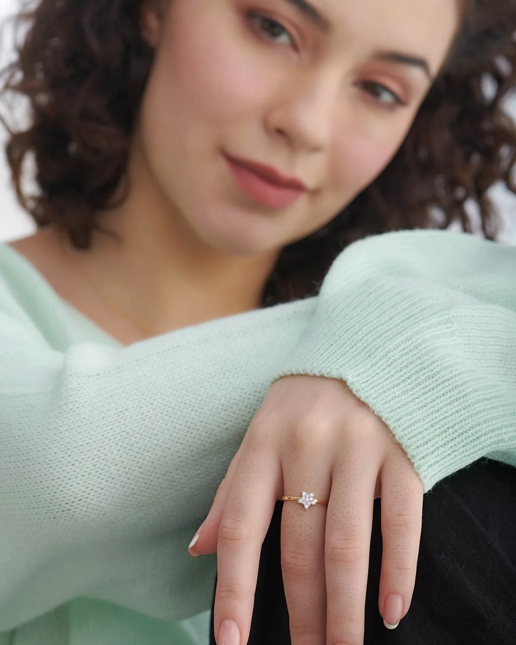 Star Pave Diamond Ring - Image 4
