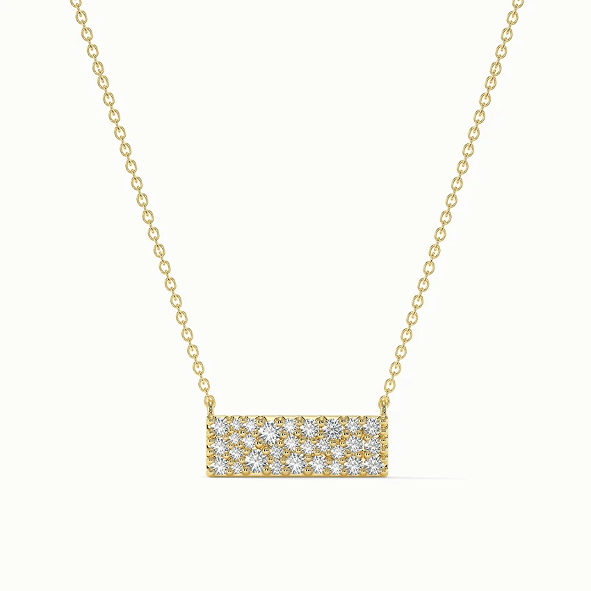Stardust Diamond Bar Necklace - Image 3