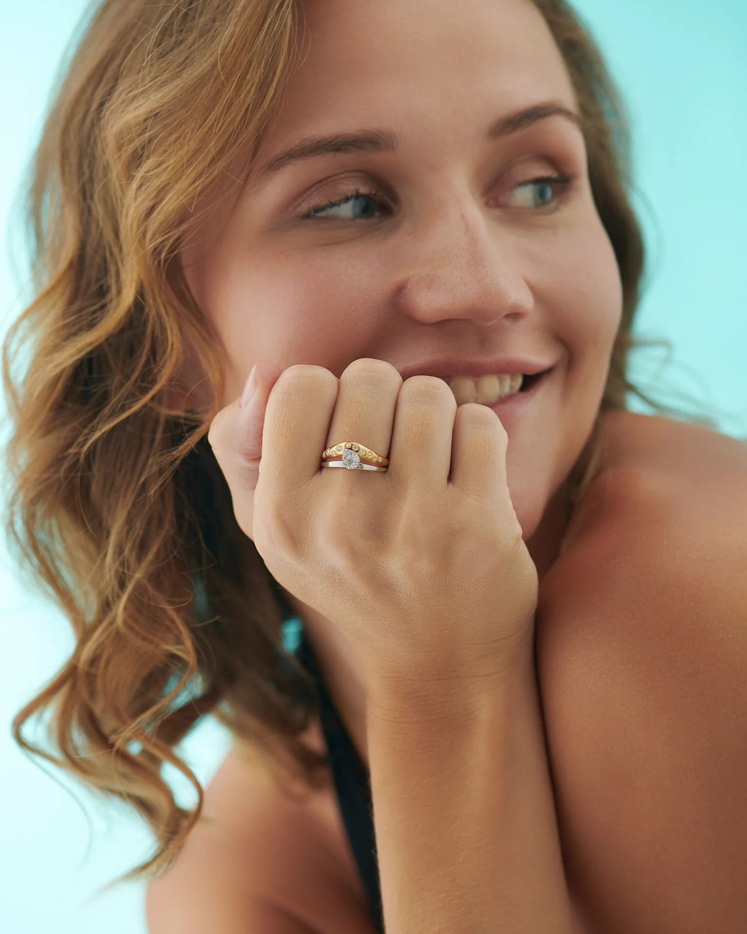 Starlight Chevron Ring - Image 2