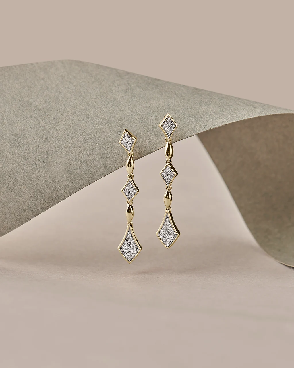 Starlight Diamond Drop Earrings - Image 5
