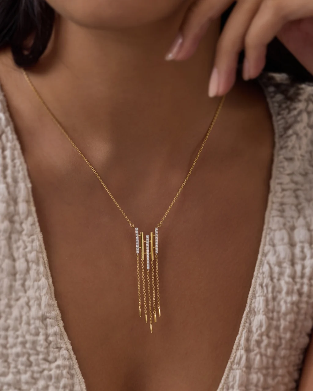 Starlight Fringe Necklace - Image 3