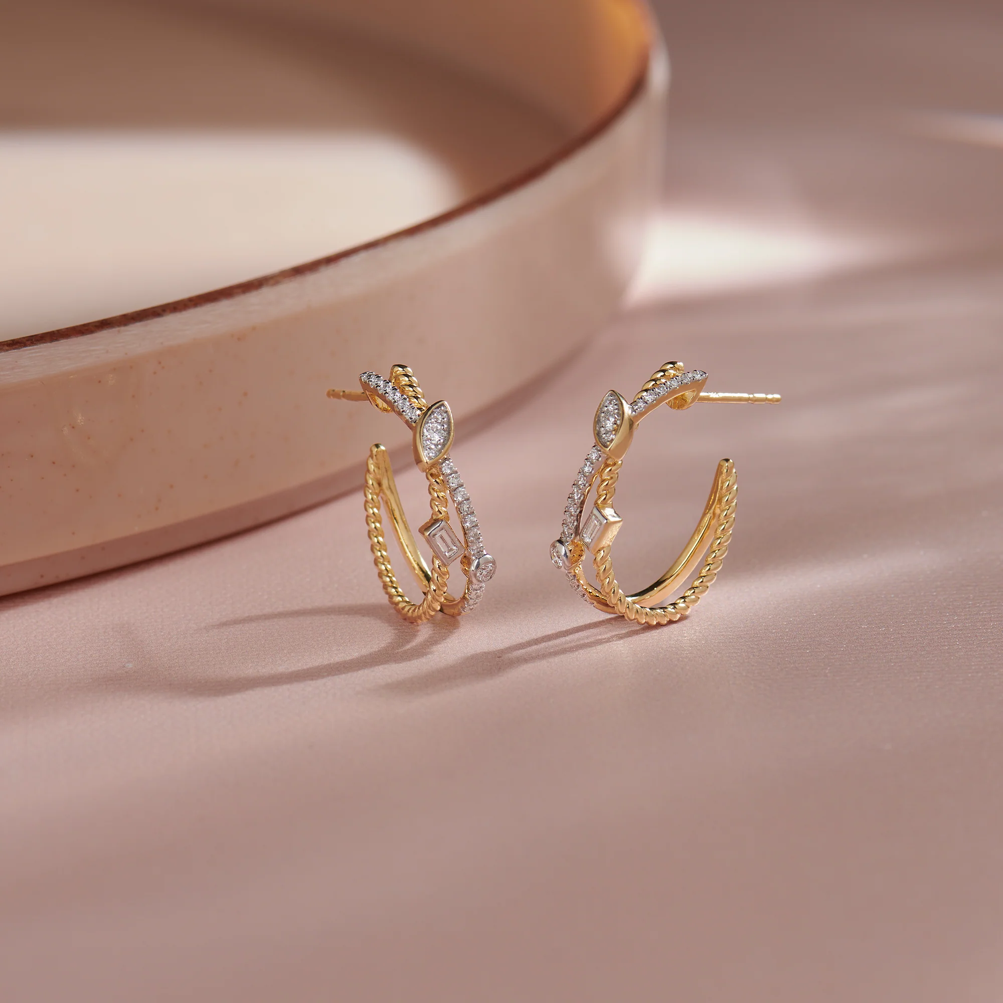 Starlit Diamond Hoops - Image 6