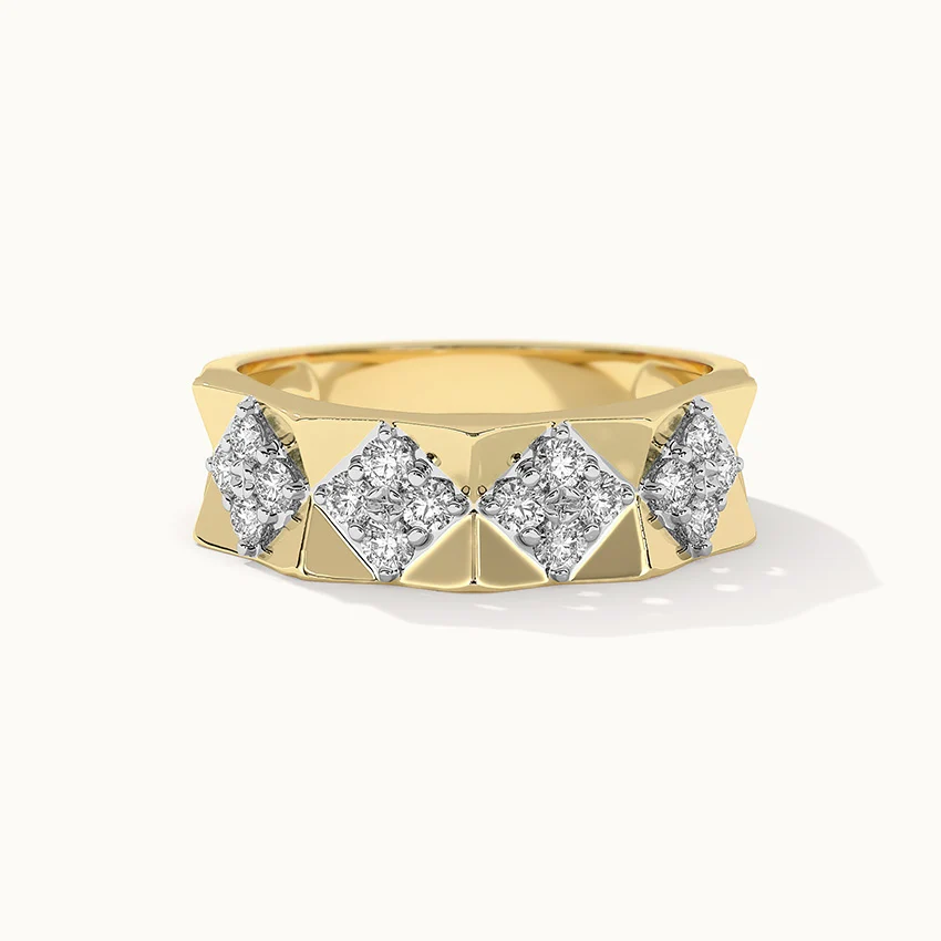 Statement Faceted Band - Image 3