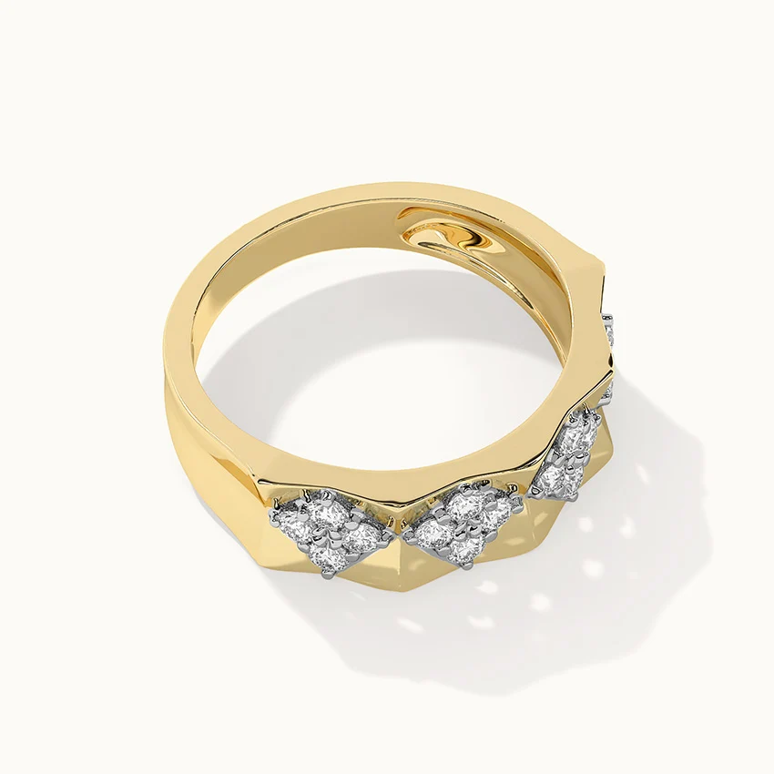 Statement Faceted Band - Image 7