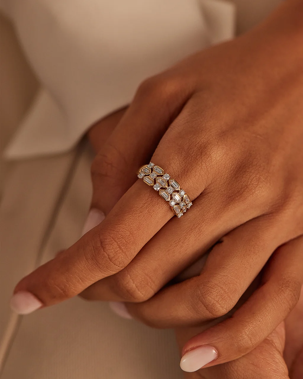 Station Baguette Diamond Band - Image 4