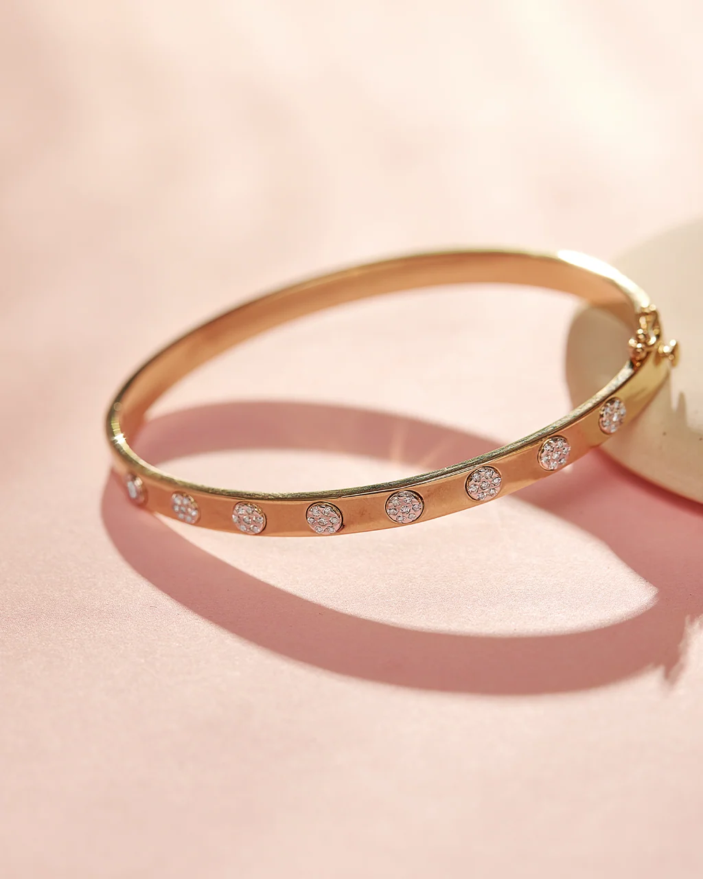 Station Diamond Oval Bracelet - Image 6