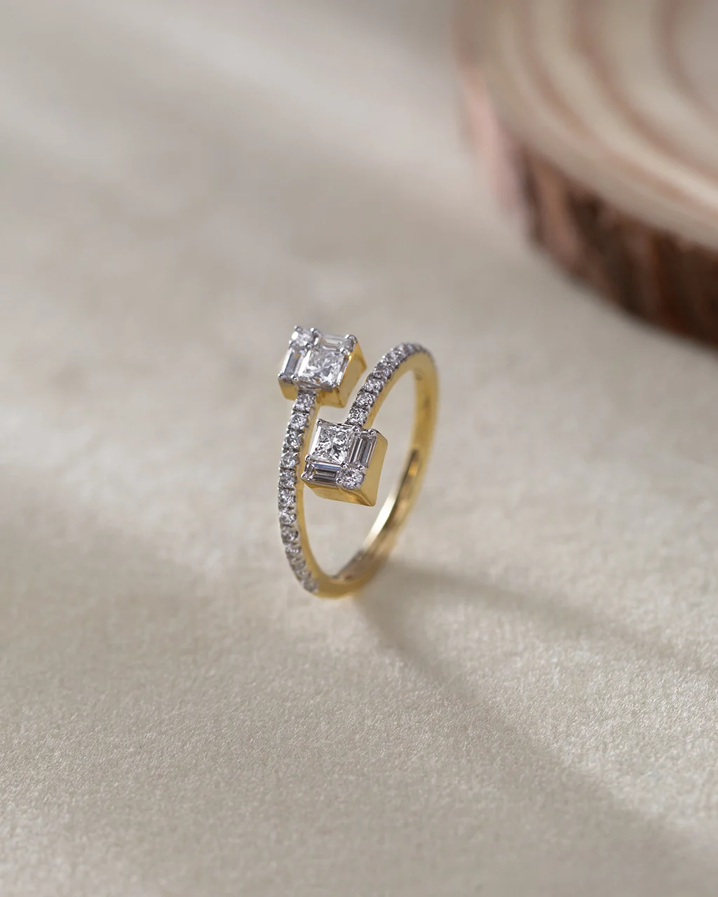 Subtle Wrap Diamond Ring - Image 8