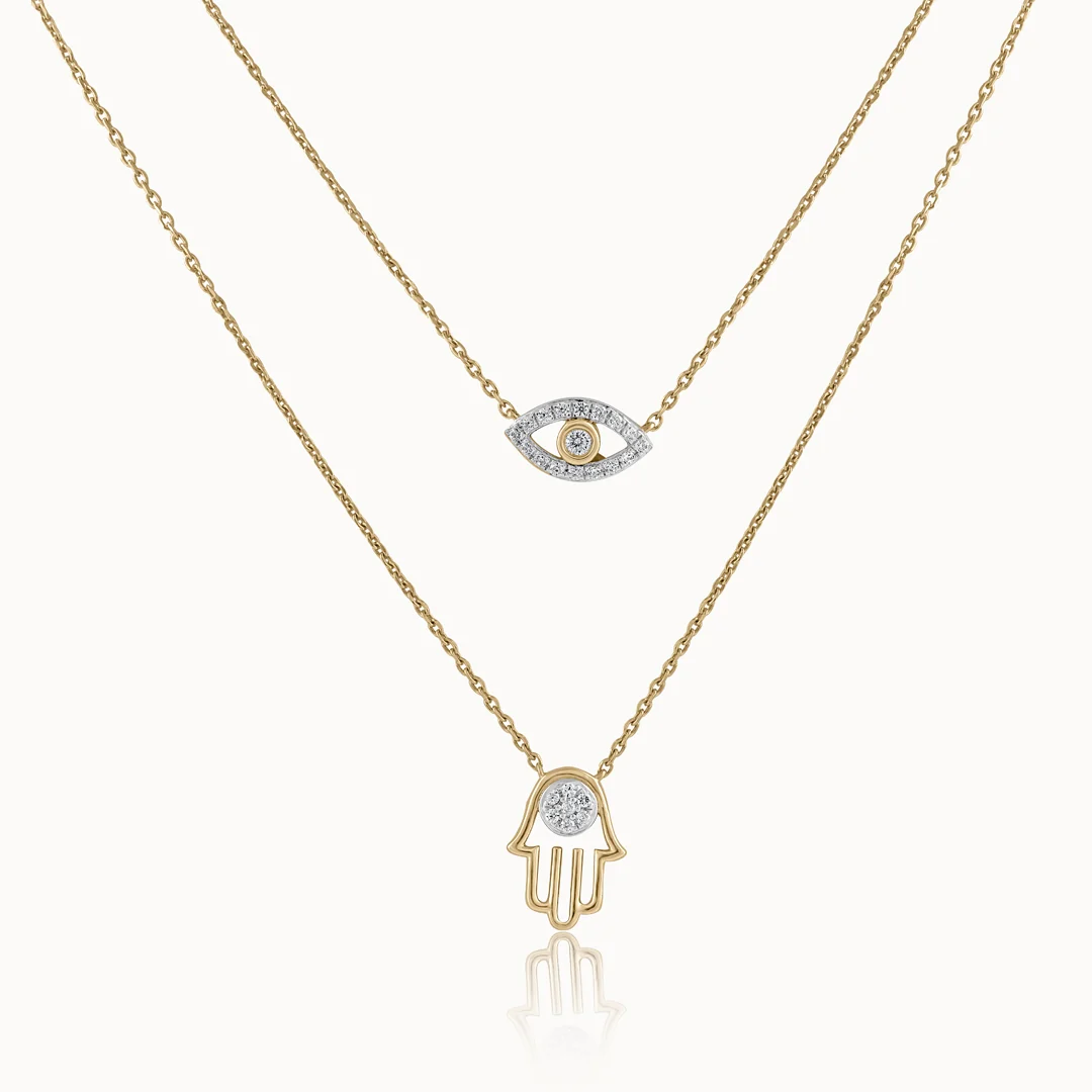 Talisman Layered Diamond Necklace - Image 3