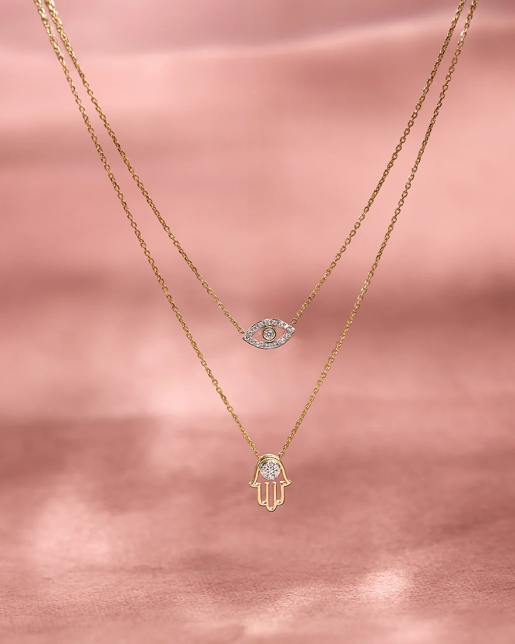 Talisman Layered Diamond Necklace - Image 5