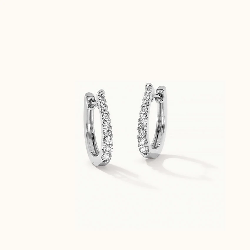 Tapered Line Small Hoops - Image 3