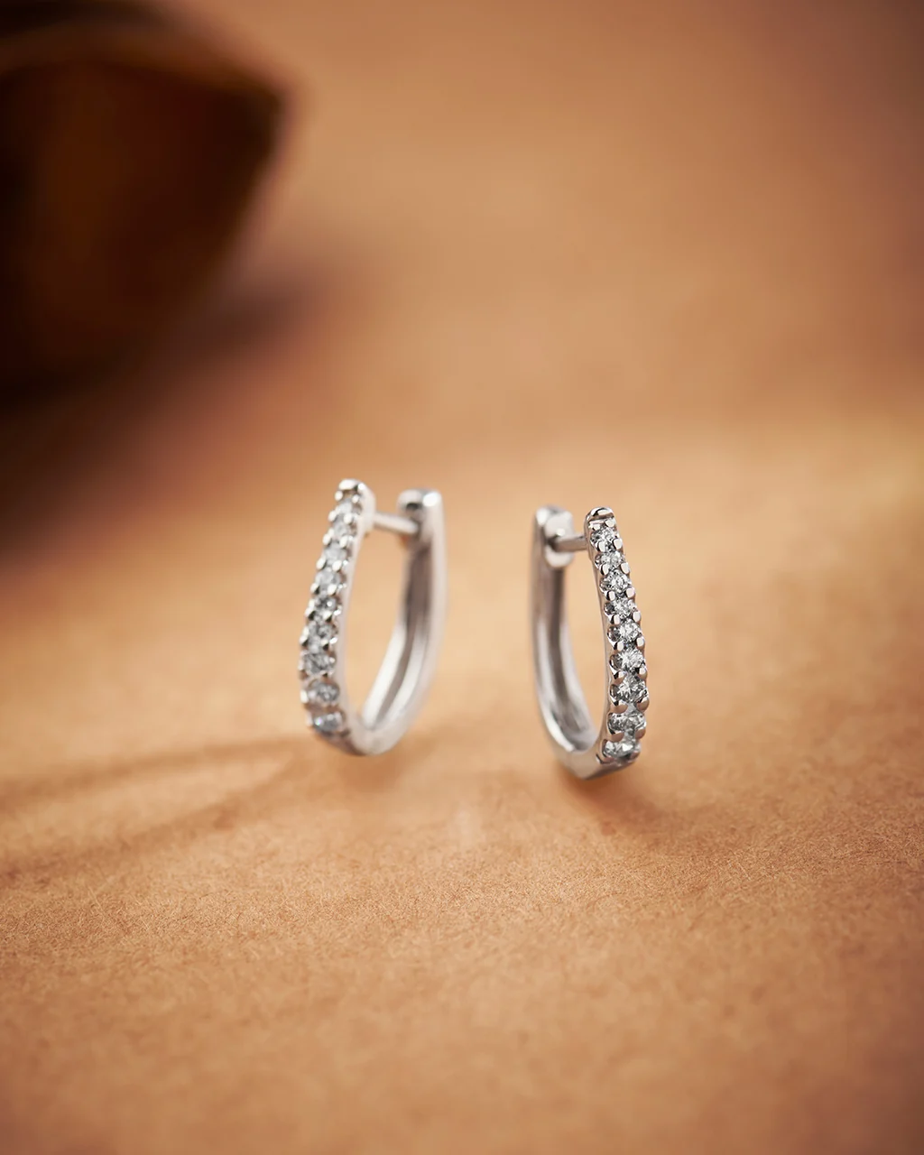 Tapered Line Small Hoops - Image 4