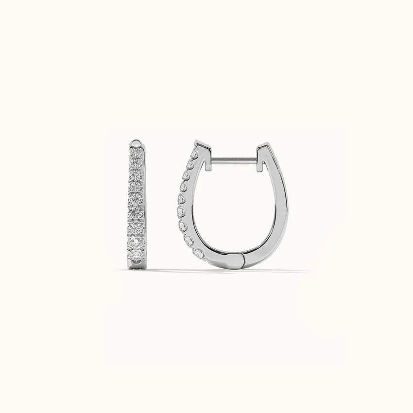 Tapered Line Small Hoops - Image 5