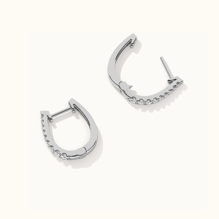 Tapered Line Small Hoops - Image 6