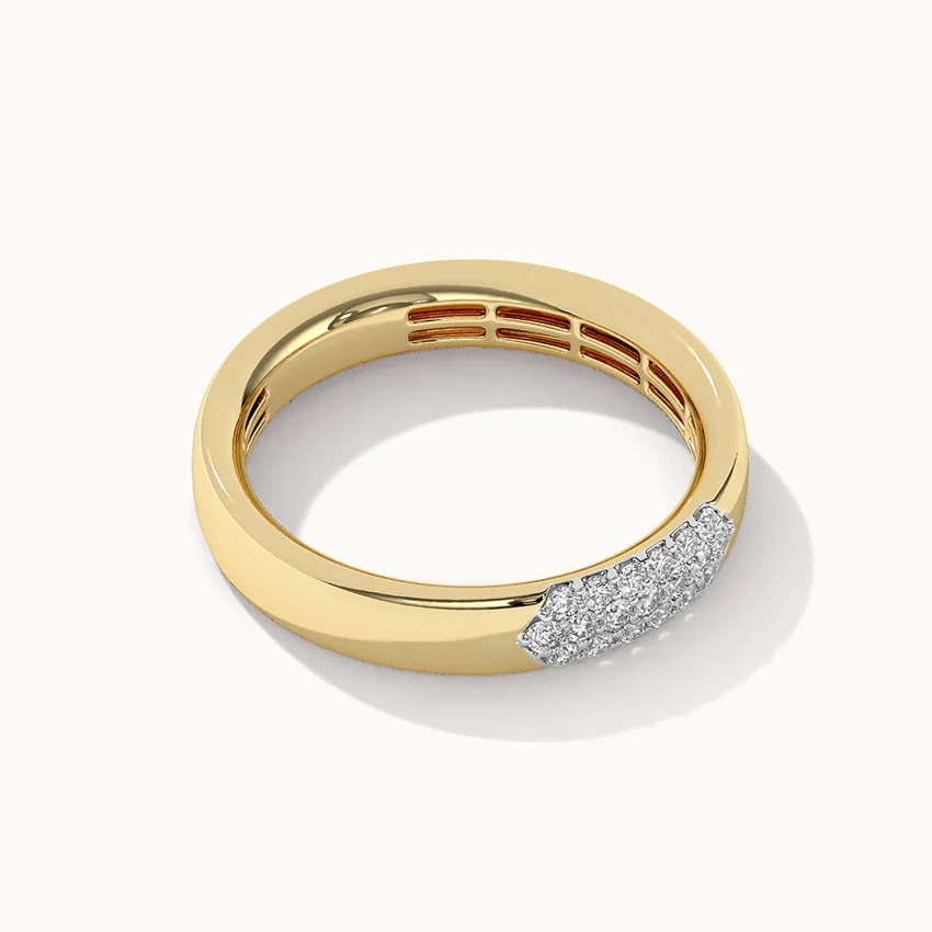 Three Row Diamond Band - Image 8