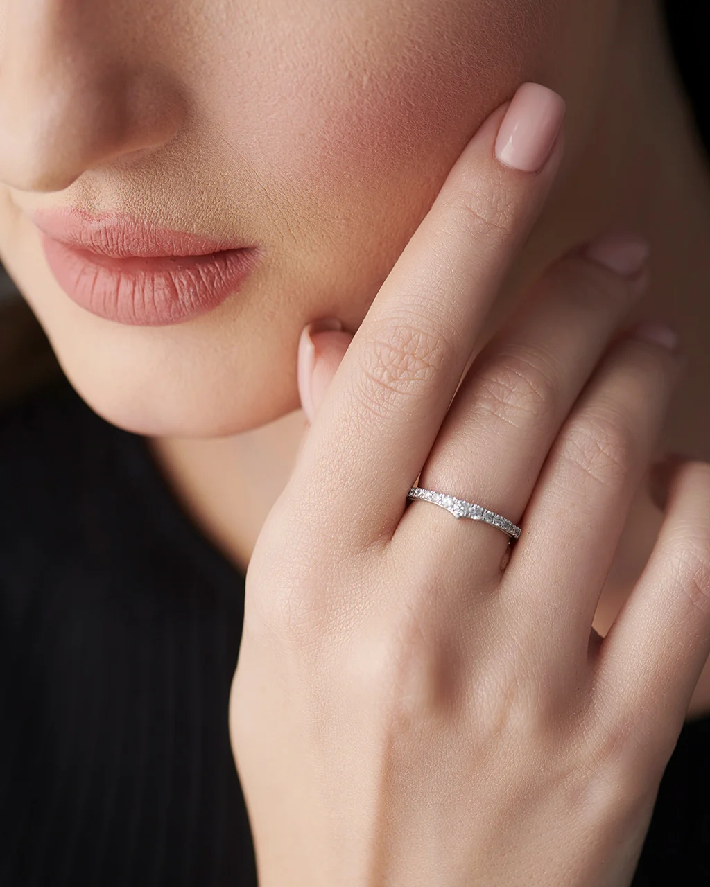 Tiara Stackable Diamond Band - Image 4