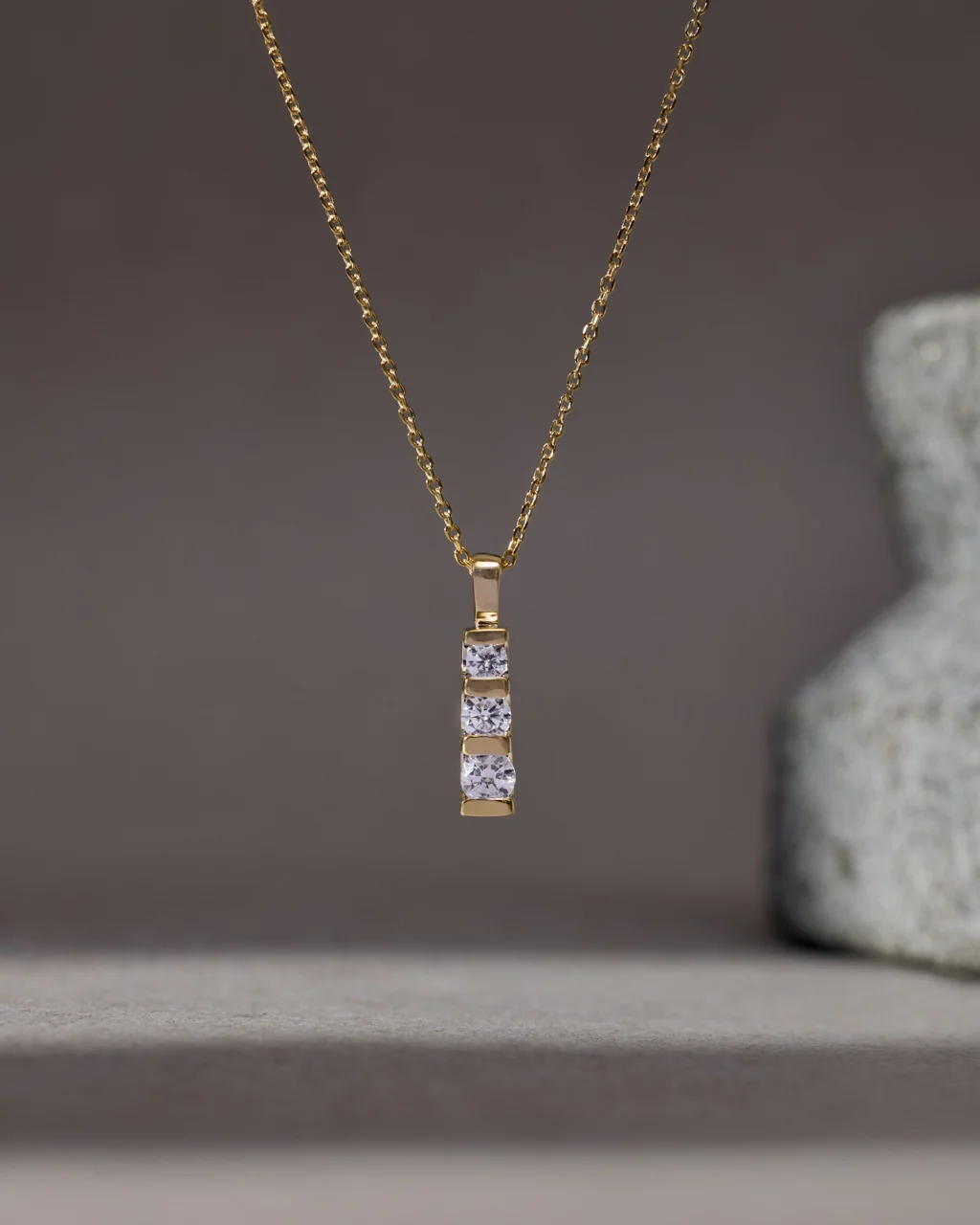 Tri - Star Diamond Necklace - Image 6