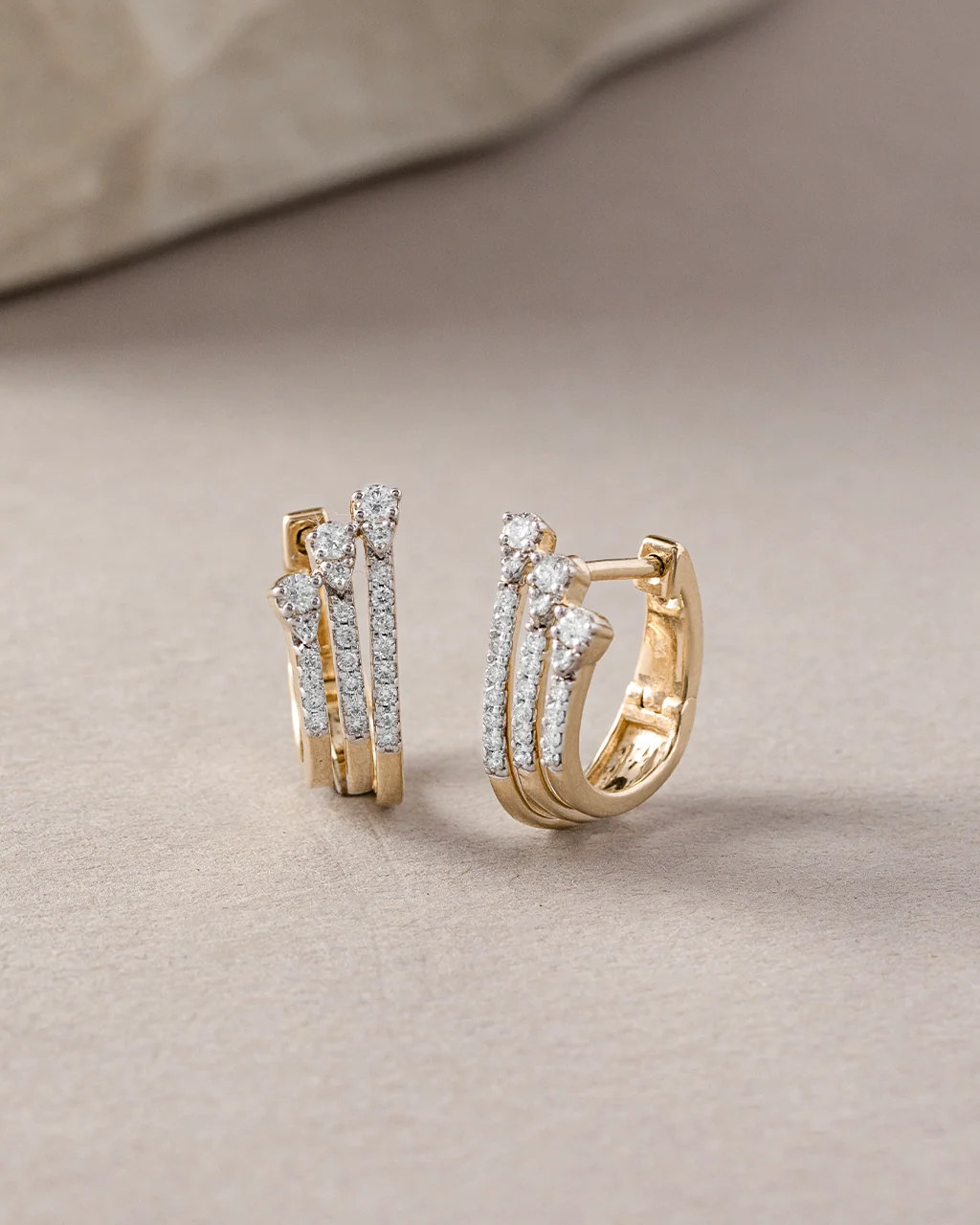 Trio Diamond Hoops - Image 5