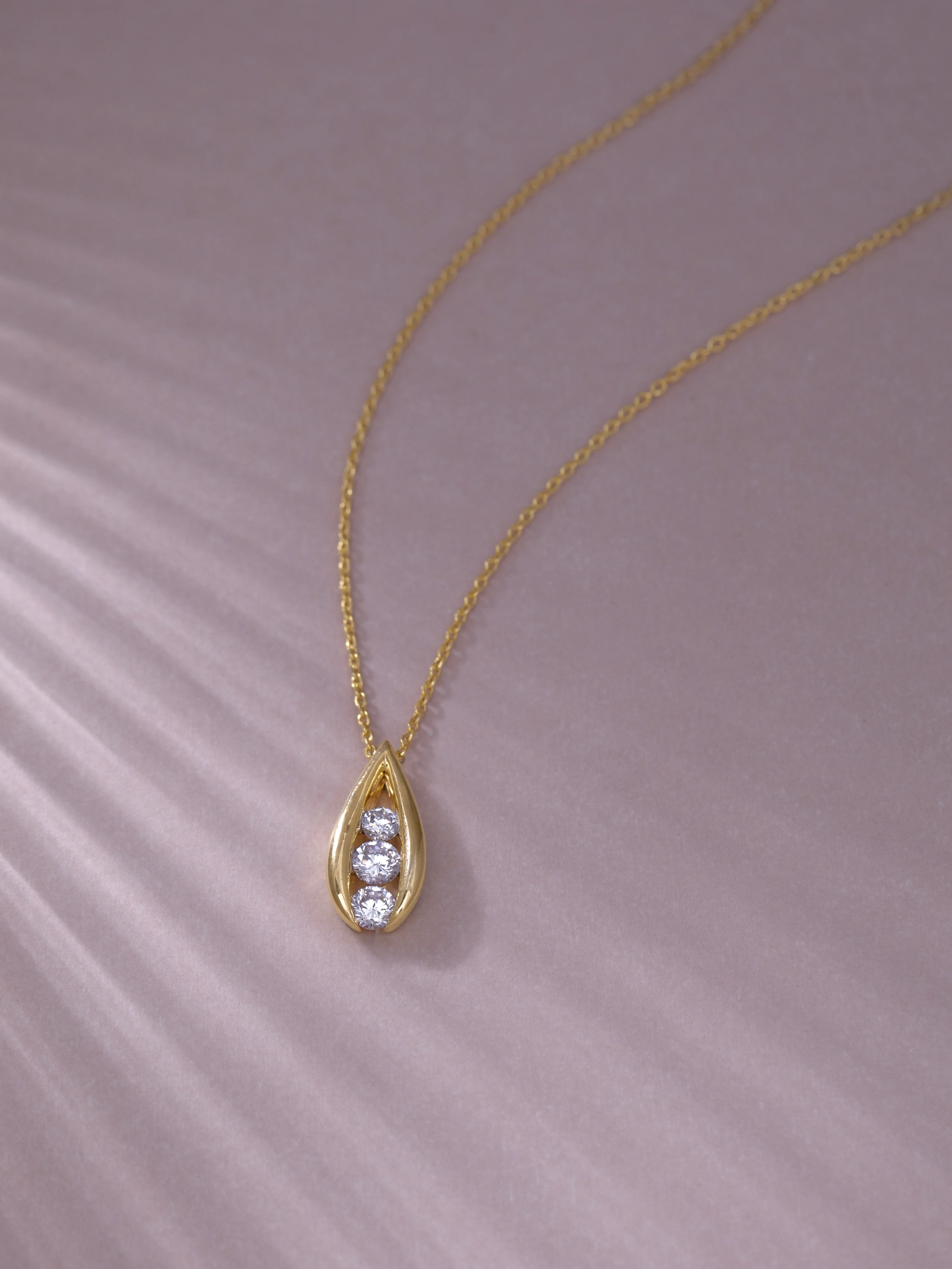 Trio Glow Solitaire Necklace - Image 5