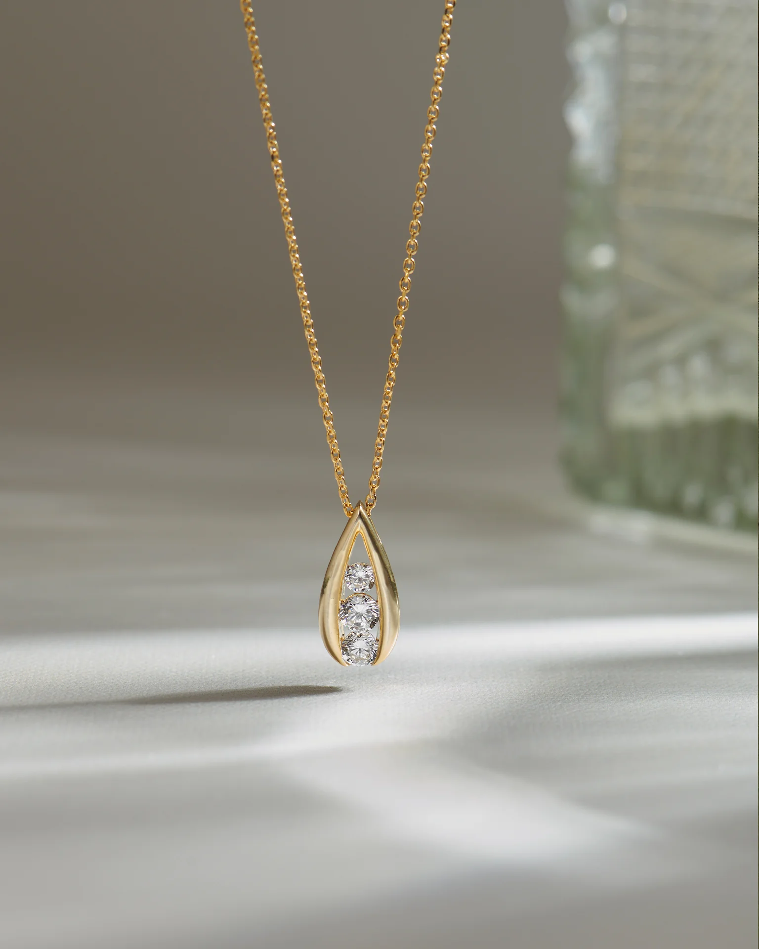 Trio Glow Solitaire Necklace - Image 6