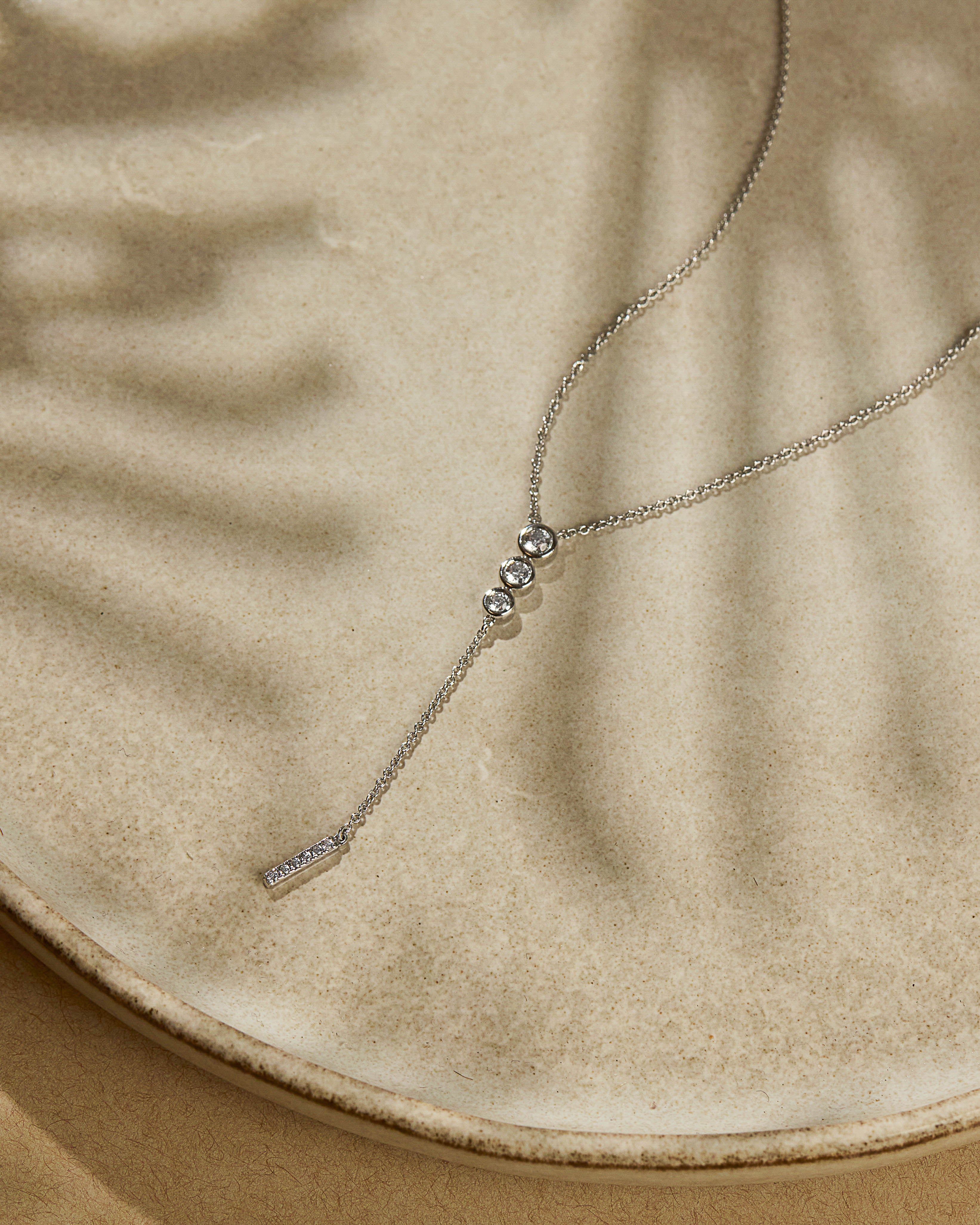 Trio Lariat Diamond Necklace - Image 4