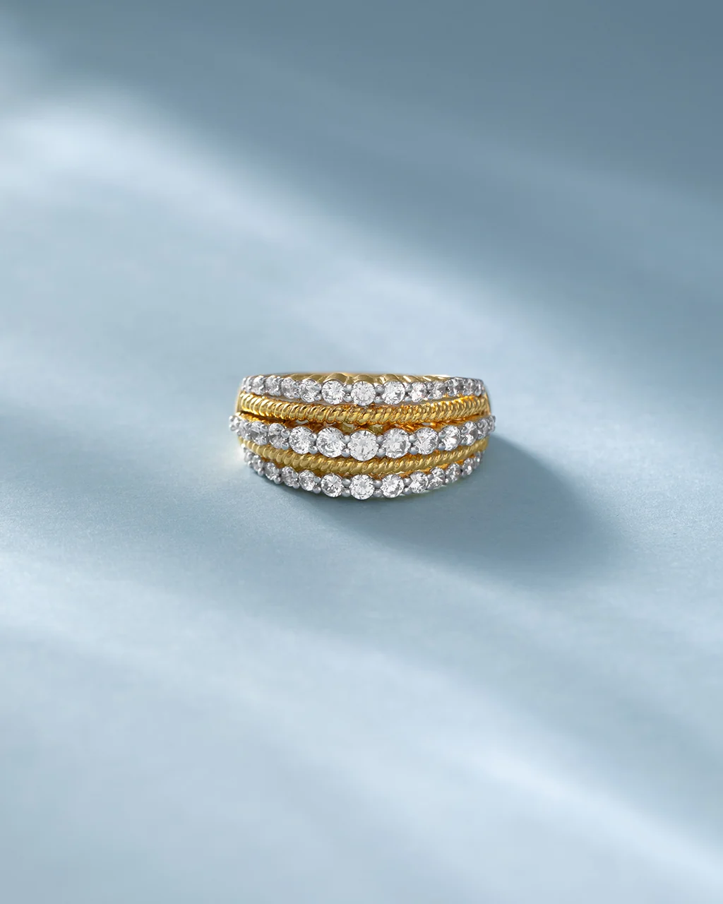 Triple Glow Statement Diamond Ring - Image 4