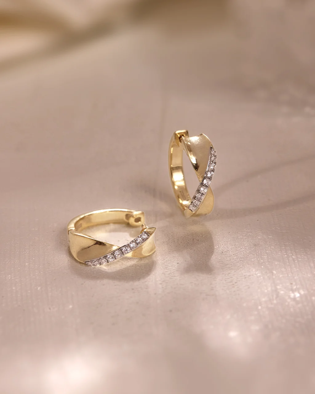 Twist Of Brilliance Diamond Hoops - Image 5