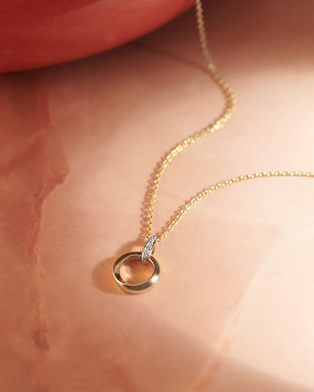 Twisted Loop Diamond Necklace - Image 5