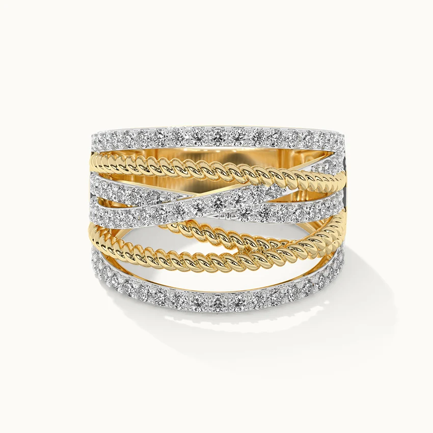 Twisted Luxe Diamond Band - Image 3
