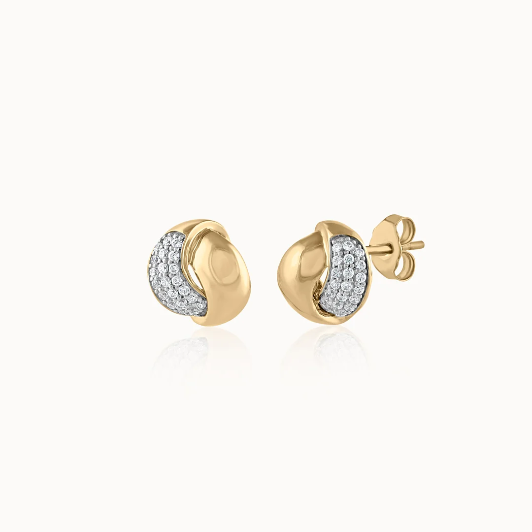 Twisted Luxe Diamond Studs - Image 3