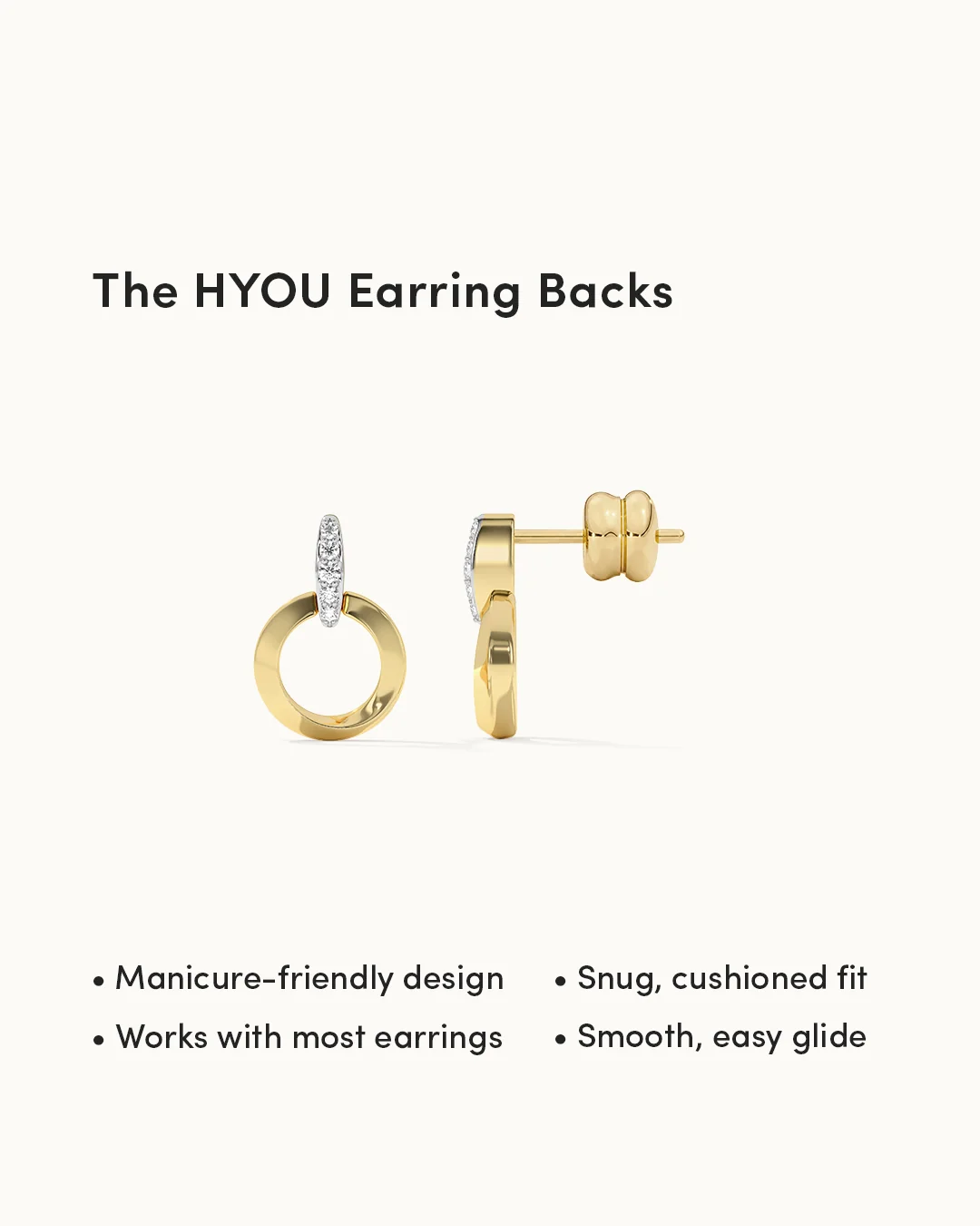 Twisted Round Diamond Earrings - Image 3