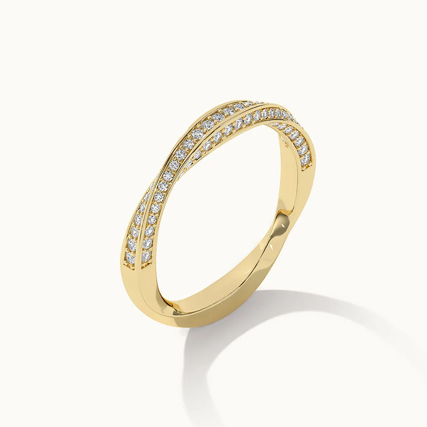 Twisted Stackable Diamond Band - Image 6